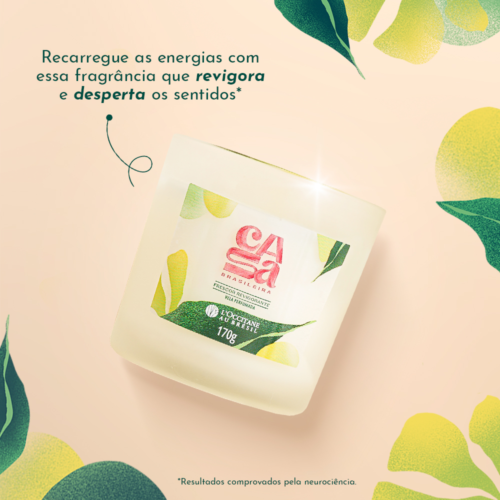 Vela Perfumada Frescor Revigorante 170g, ,  large image number 1